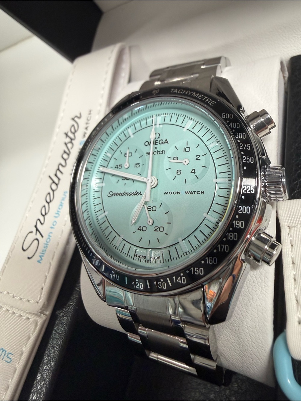 MoonSwatch MOD MISSION TO URANUS on STAINLESS STEEL watch